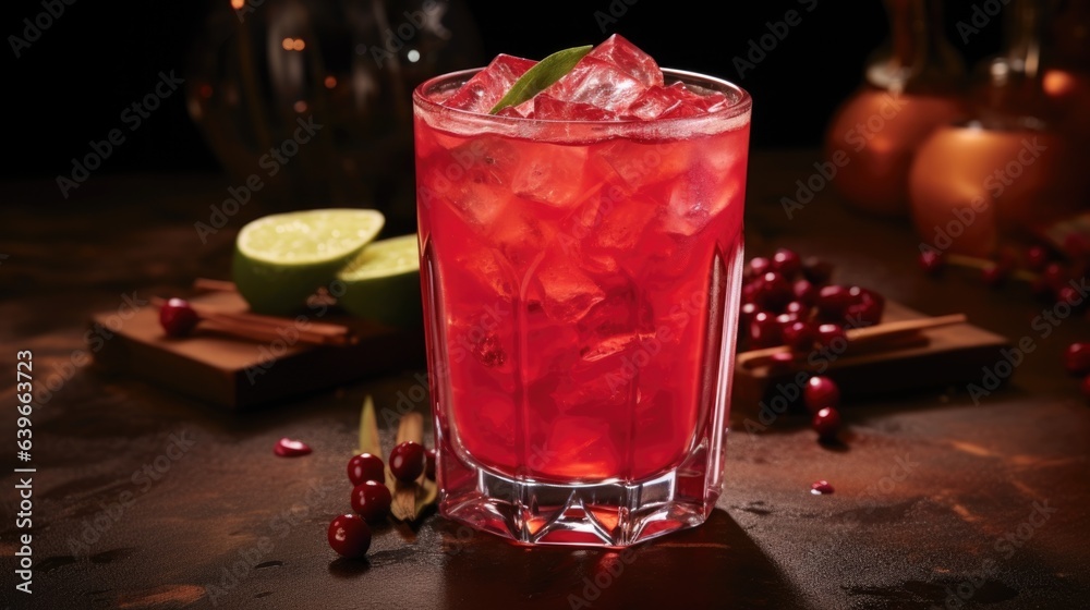 custom made wallpaper toronto digitalRed Halloween cocktail in glasses close-up. Bloody spooky scary party cocktails alcoholic drinks festive concept. AI photography. .