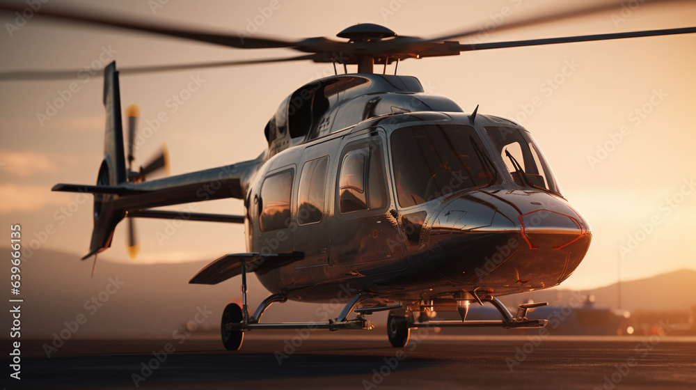 Obraz premium helicopter in flight