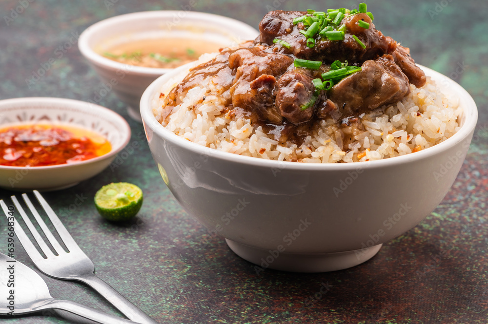 Pares, also known as beef pares, is a term for a serving of Filipino