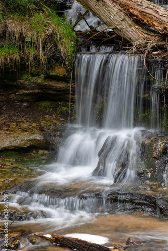 Wagner Falls in Munising Michigan in Upper Peninsula