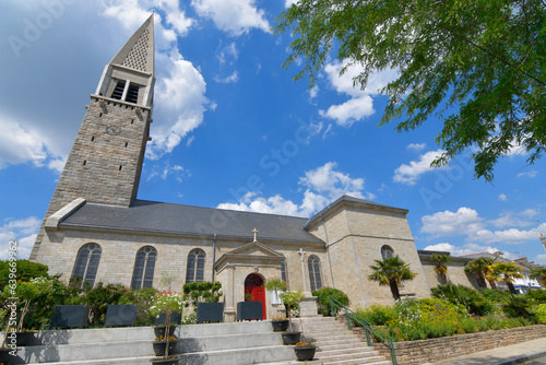 L'église de Le Guidel en Bretagne-France photo