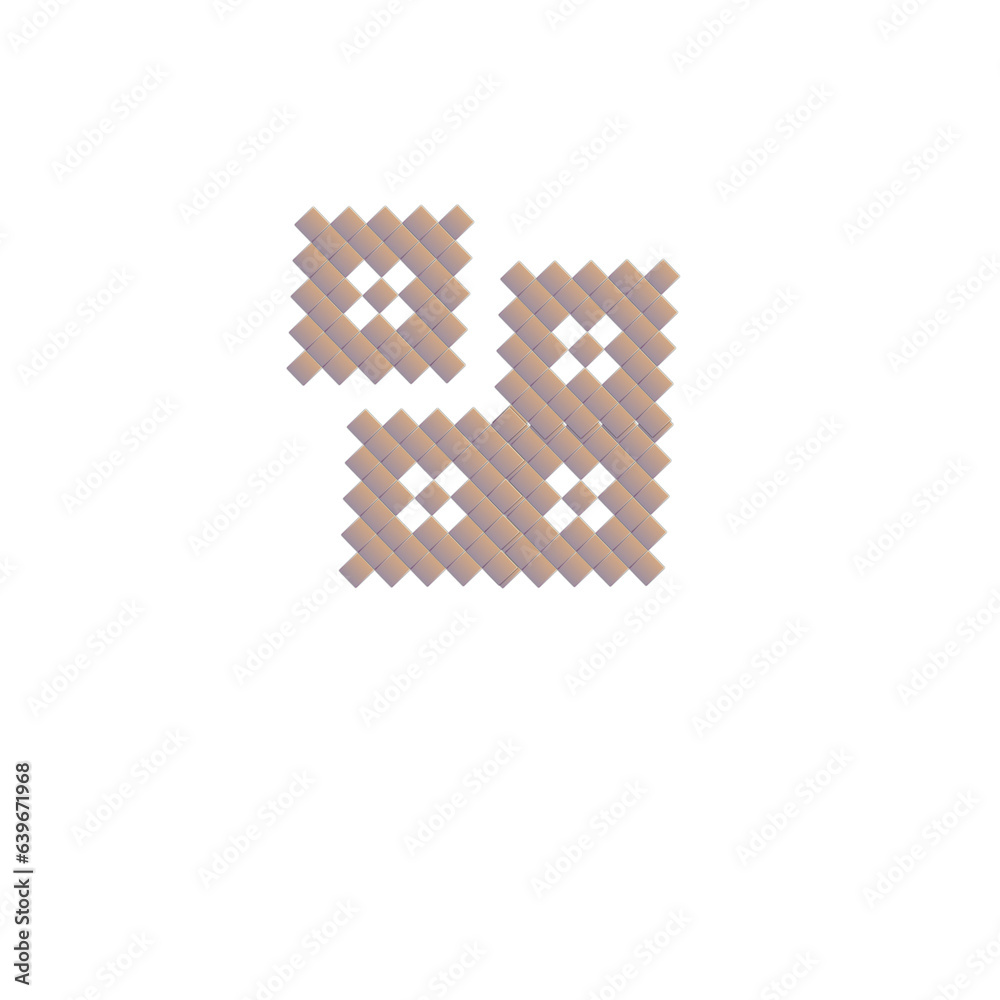 Fototapeta premium Pattern design with square logo 