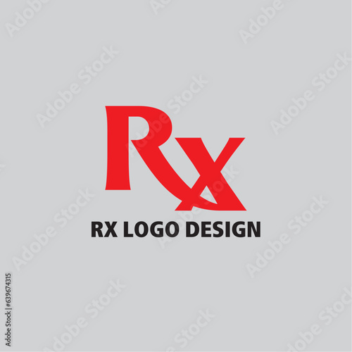 RX abstract logo design