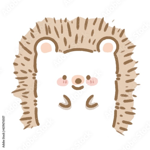 cute little hedgehog small animal with thorns