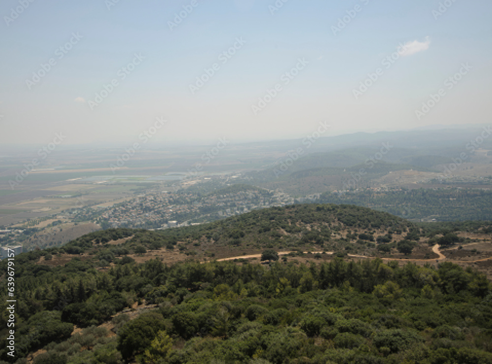 View from the Carmelite Monastery. Israel.