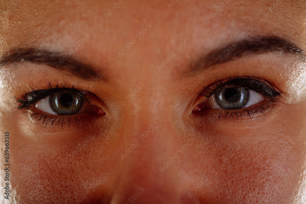 Fototapeta premium Close up photo of female's eyes