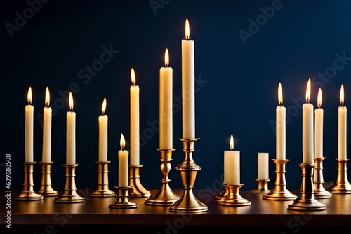 candles in the church generated AI