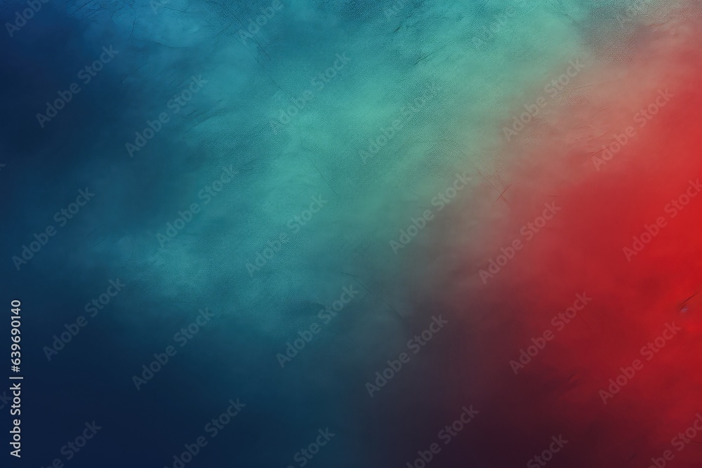 Abstract gradient background blue red green black grainy background