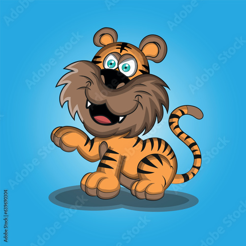 tigre vector animal carachter photo