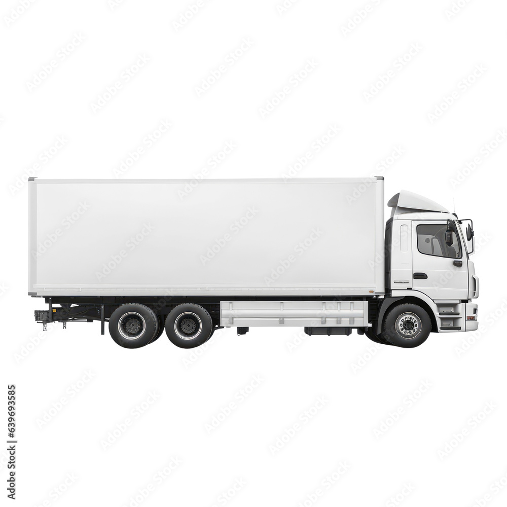 Truck isolated on transparent background. Generative ai Truck isolated on transparent background. Generative ai