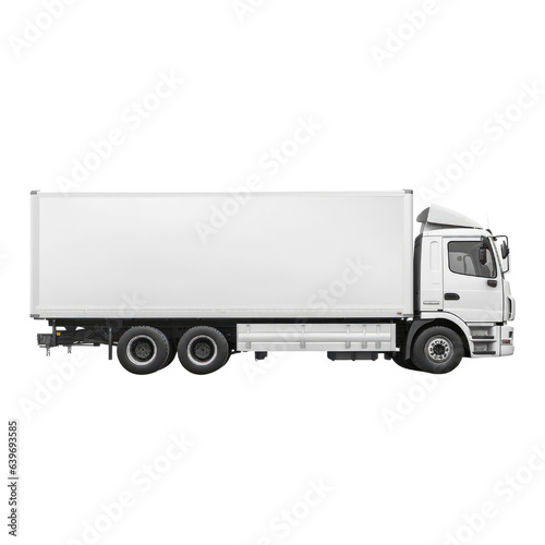 Truck isolated on transparent background. Generative ai