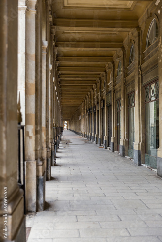 colonnade in the town country