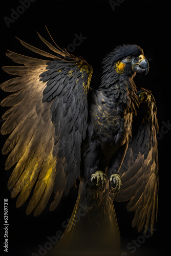 Black gold Parrot © Annika