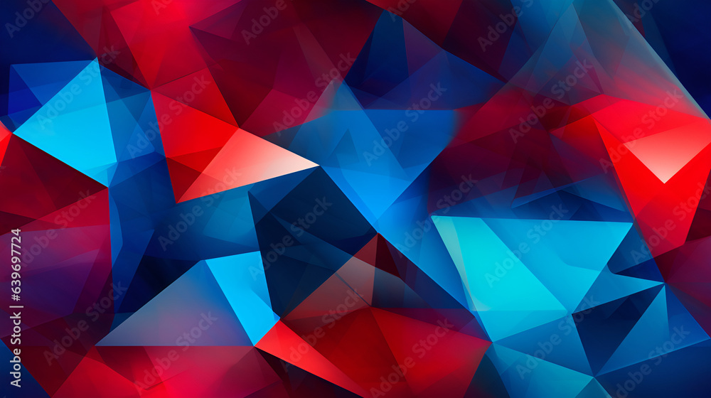Blue and Red Abstract Background