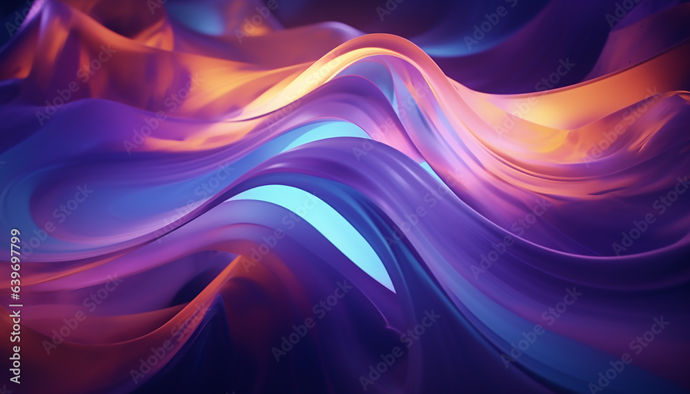 Abstract colorful waves background 