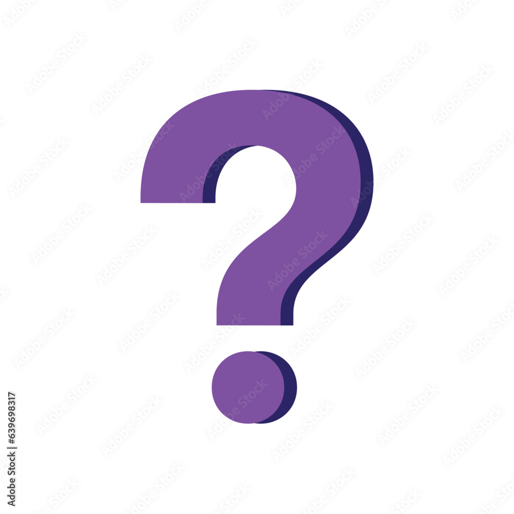 Question Mark Symbol. Blue Question Mark Sign Vector Illustration Question Mark Symbol. Blue Question Mark Sign Vector Illustration