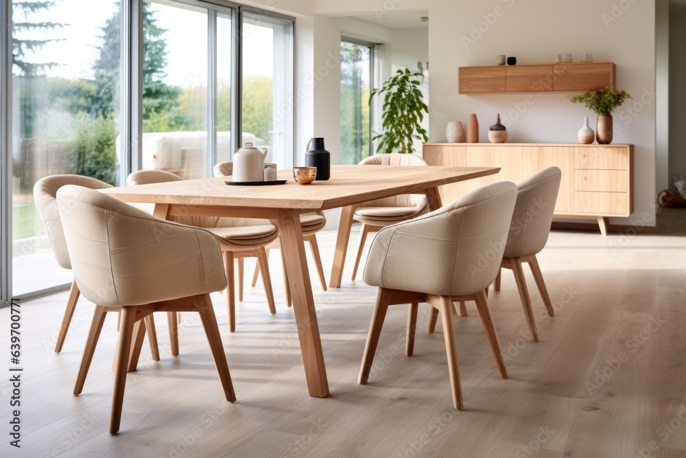 dining room with table