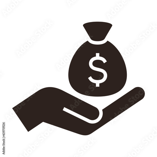Money bag on hand