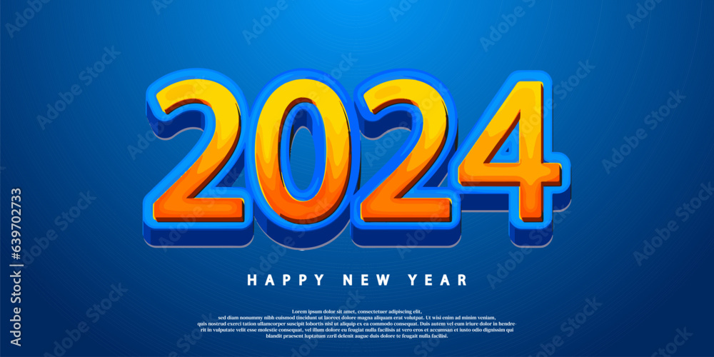the combination of yellow and blue is perfect for the 2024 new year celebration.