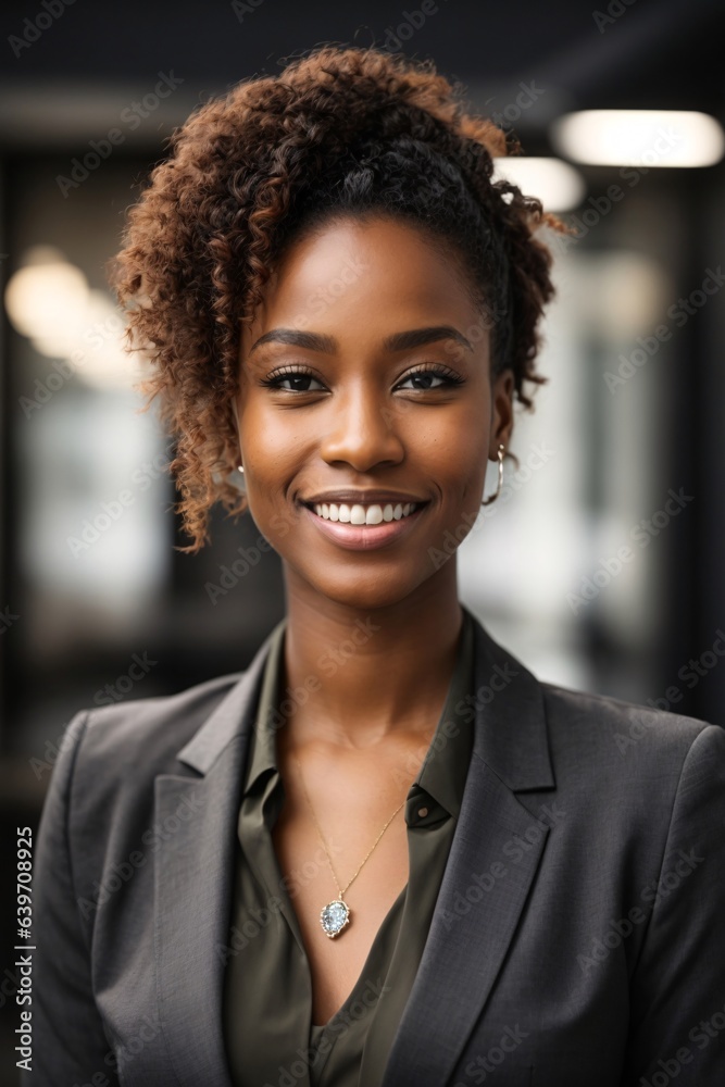 Business black woman smiling happy Business black woman smiling happy