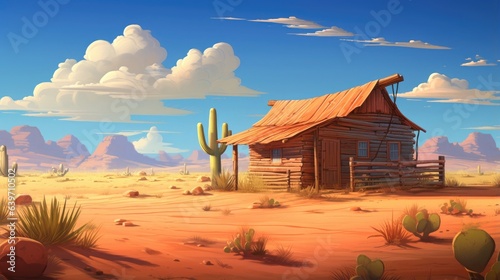 A cabin in the desert