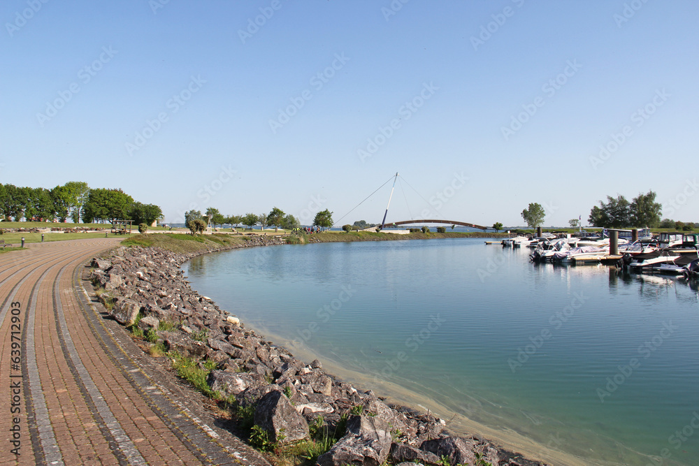 Lake of Der Chantecoq harbor Giffaumont - Champaubert Champagne Grand Est France