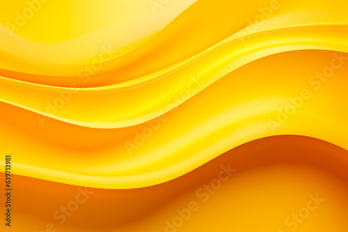 Abstract background of yellow waves and glow. Paint strokes