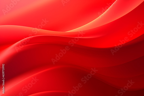 Abstract background of red waves and glow. Paint strokes