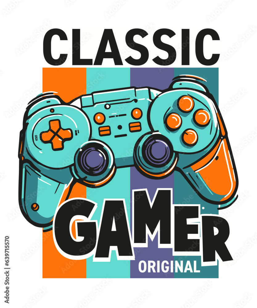 t-shirt gamepad classic