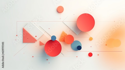 Colourful ball abstract background. generative ai