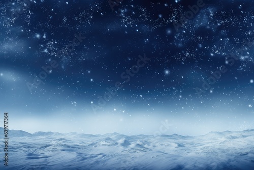 Beautiful ultrawide background image of light snowfall