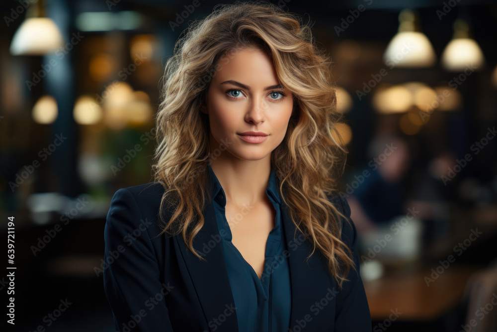 A Resilient and Career-Driven Young Woman: A Beautiful Blonde with Long Hair, Confidently Looking at the Camera in her Blue Shirt, Embodying Depth of Field and Realistic Professionalism A Resilient and Career-Driven Young Woman: A Beautiful Blonde with Long Hair, Confidently Looking at the Camera in her Blue Shirt, Embodying Depth of Field and Realistic Professionalism
