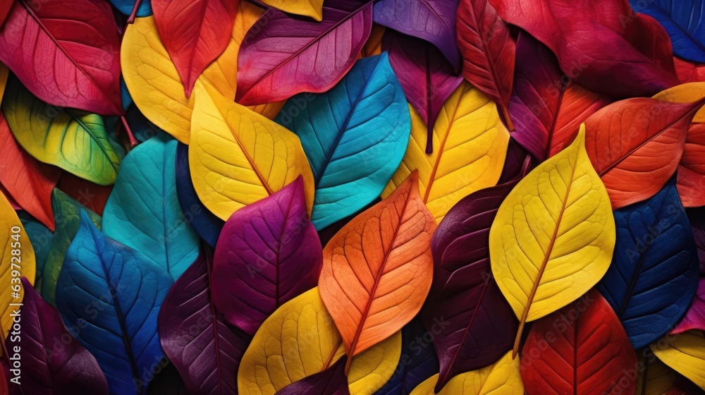 Fototapeta premium rich color leaf layer stock photography