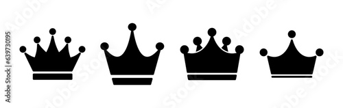 Crown Icon vector. Crown symbol for web site design,