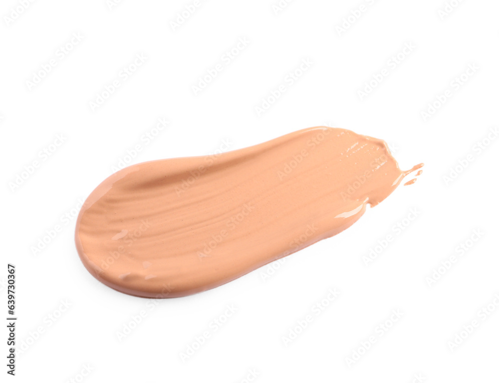 Sample of skin foundation on white background Sample of skin foundation on white background