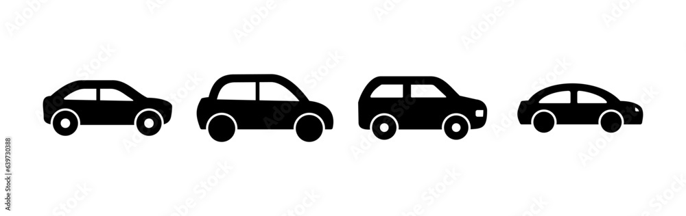 Fototapeta premium Car icon vector. Car sign. sedan