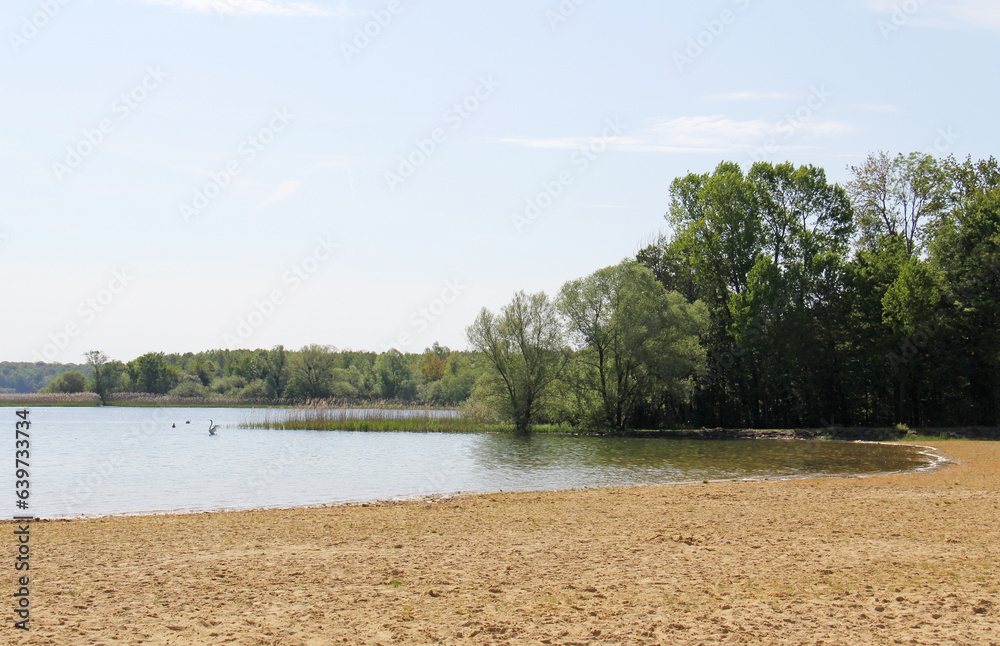 Lake of Der Chantecoq Giffaumont - Champaubert Champagne Grand Est France