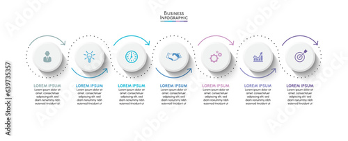 Business data visualization. timeline infographic icons designed for abstract background template milestone element modern diagram process technology digital marketing data presentation chart Vector