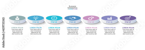 Business data visualization. timeline infographic icons designed for abstract background template milestone element modern diagram process technology digital marketing data presentation chart Vector