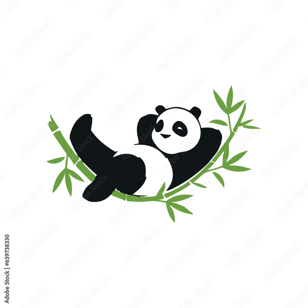 Obraz premium Panda Nutrition vector file logo