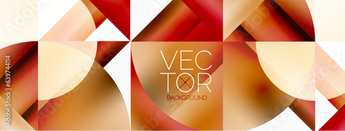 Minimalist marvel - squares and circles unite in harmonious geometry. Muted tones weave serene backdrop where structured tiles form dance of timeless elegance, epitomizing modern simplicity