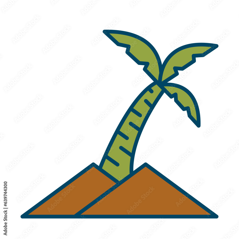 coconut tree of tour and travel filled icon coconut tree of tour and travel filled icon