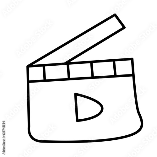 videographer of international youth day line icon style