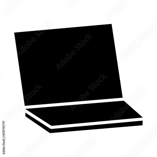 laptop of international youth day solid icon style
