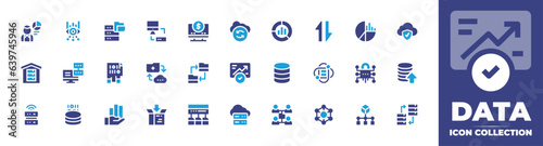 Slika na platnu Data icon collection