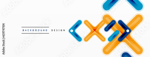 Minimal geometric background cross line. Design for wallpaper, banner, background, landing page, wall art, invitation, prints, posters