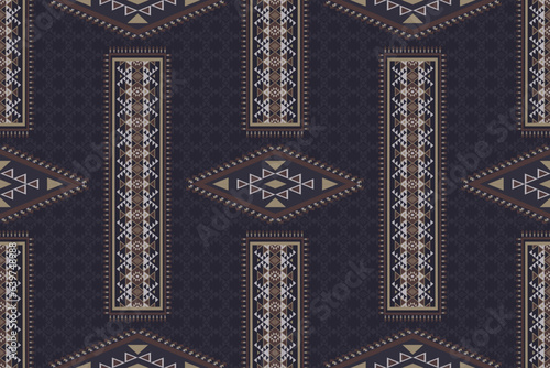 Aztec tribal geometric vintage pattern. Vector aztec kilim geometric shape seamless pattern. Ethnic tribal geometric pattern use for fabric, textile, wallpaper, cushion, carpet, rug, upholstery, etc.