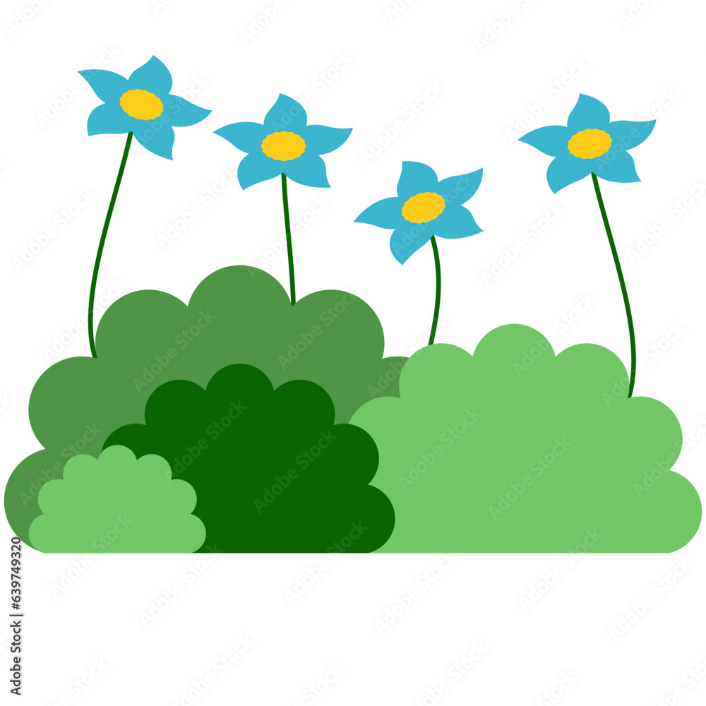 Fototapeta premium grass with flowers