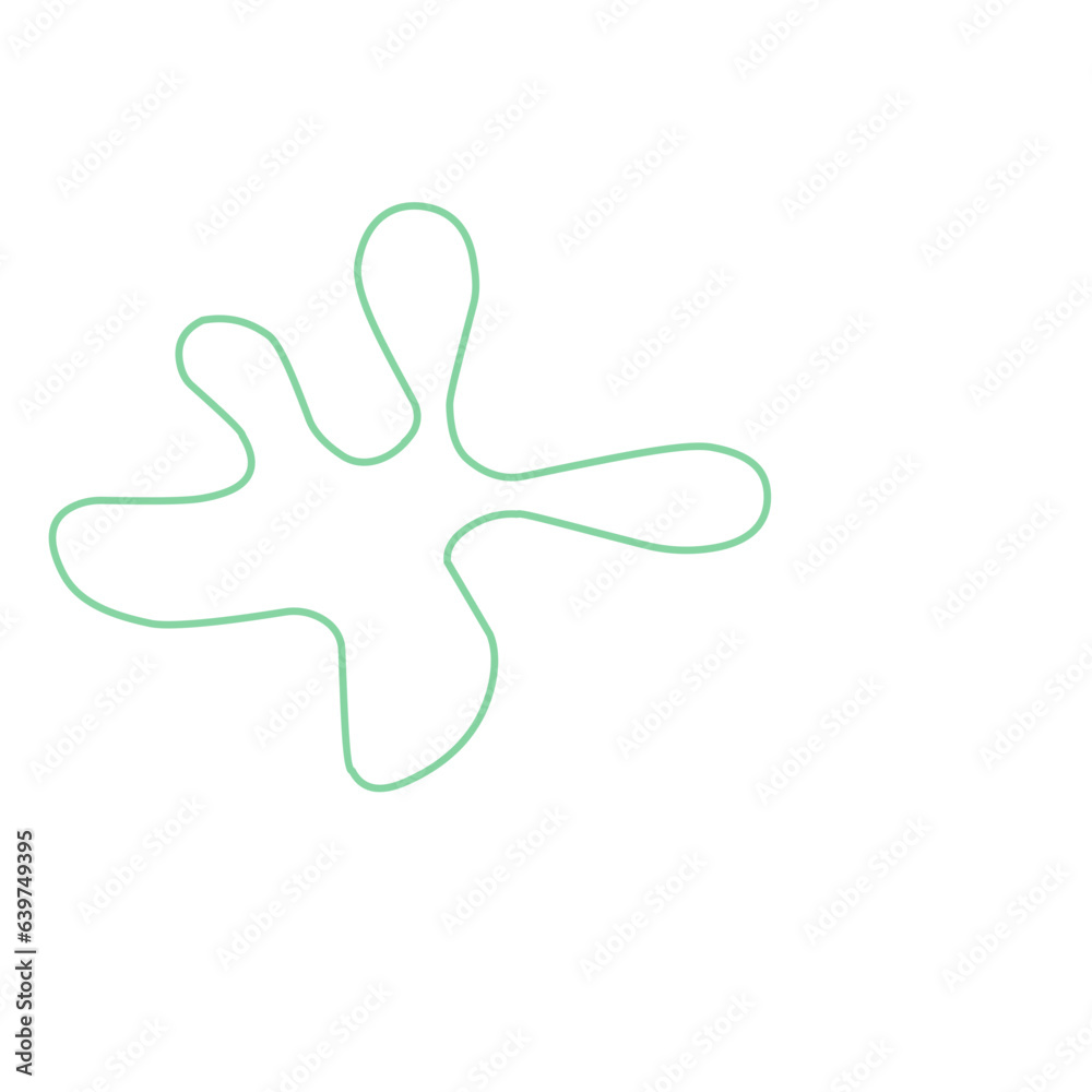 Thin Line Matisse Inspired shape 