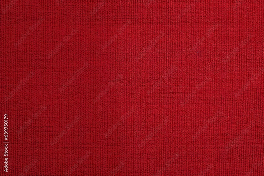Fototapeta premium Red satin, linen textiles, jeans fabric curves wave lines background texture for web design , banner , business concept. Generative AI